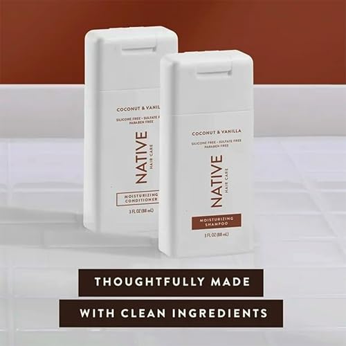 Native, Coconut & Vanilla Shampoo, 3 Fl Oz