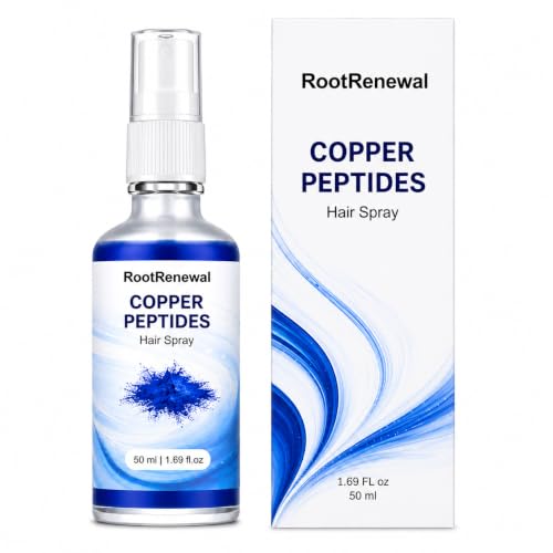RootRenewal GHK-Cu Copper Peptide Hair & Scalp Serum - Leave-In Spray for Fuller-Looking Hair
