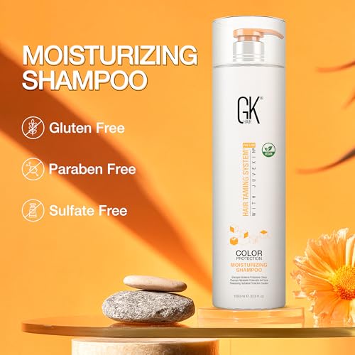 GK HAIR Vegan Color Treated Moisturizing Shampoo for Women Deep Conditioning Hair Mask with Keratin and Argan Oil Frizz Control Hydrate Treatment for Dry Damaged Hair ? 33.8 Ounce