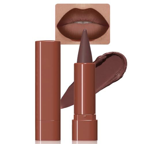 Dark Brown 2-in-1 Lip Liner & Lipstick - Matte Waterproof