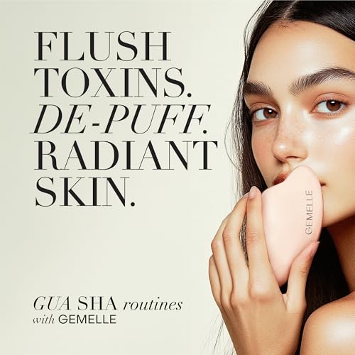 GEMELLE Lymphatic Gua Sha Face Oil | 10x Award Winner | Vitamin C,E & A | Detox, Plump, Sculpt, Hydrate | High-Altitude Rosehip | Natural Botanical for Gua Sha Facial Tools, Lymphatic Drainage - 15ml