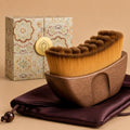 Lymphatic Face Contour Brush - Wooden Handle, Soft Bristles