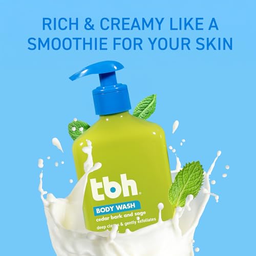 TBH Teen & Kids Body Wash - Body Wash for Sensitive or Dry Skin - Natural Ingredients Made for Tweens - Sulfate, Paraben Free - 12 oz