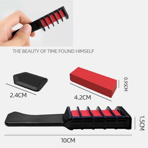10 Color Hair Chalk Comb - Temporary Washable Hair Color