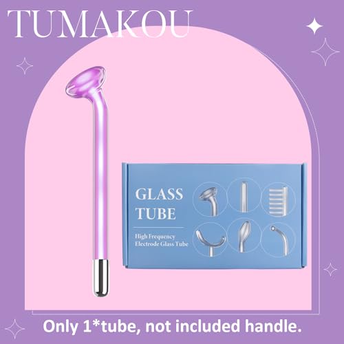 TUMAKOU Purple Mushroom Tube | 11mm Glass Facial Wand