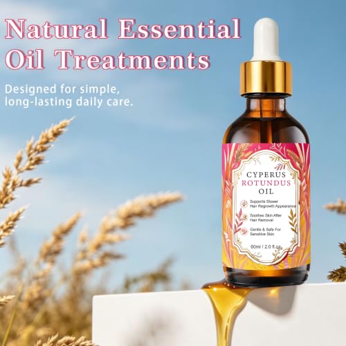 AuraLuna Cyperus Rotundus Oil for Hair Removal & Skin Care