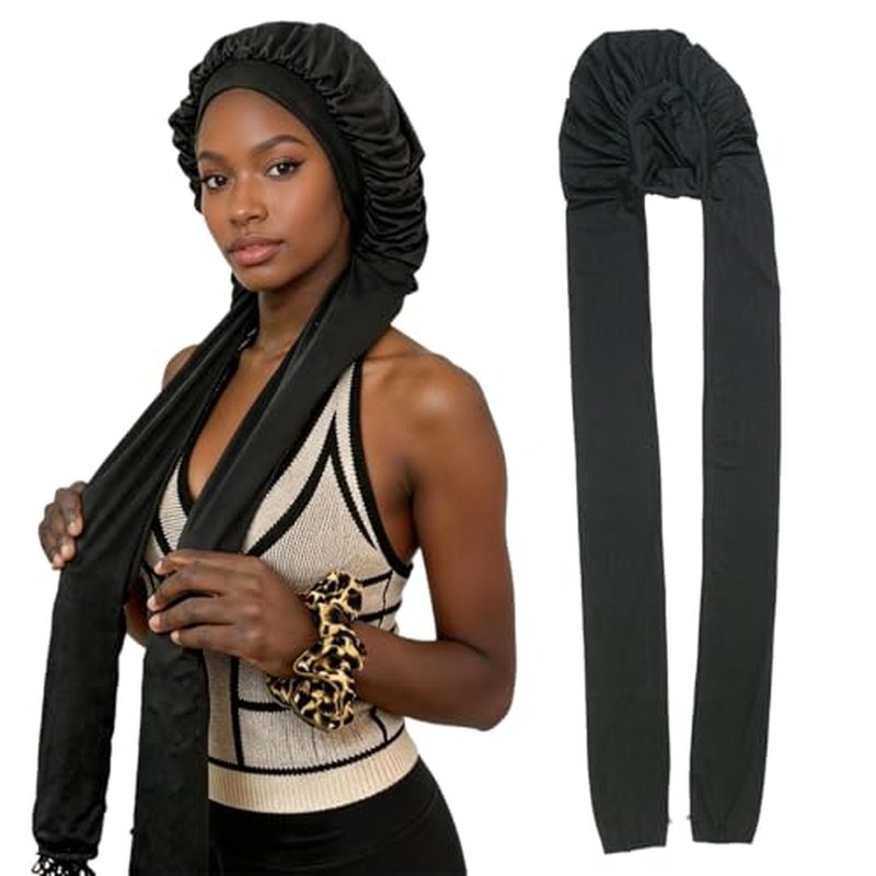 42-Inch Pantyhose Bonnet for Long Hair Protection - Maroochin