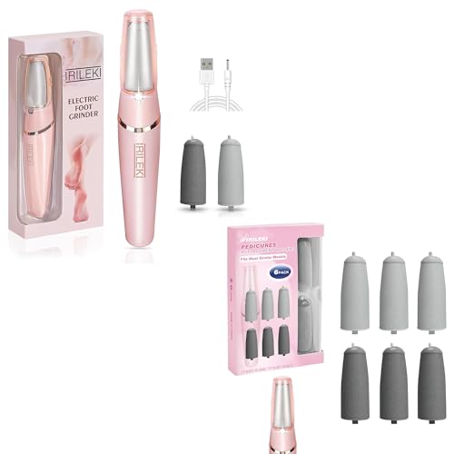 Rechargeable Electric Callus Remover with 6 Replacement Heads