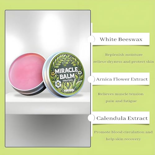 Miracle Balm for Swollen Legs, Veins Soothing, Relaxing & Comfortable, Botanical Formula with Calendula for Back, Hands, Feet and Body-2PCS