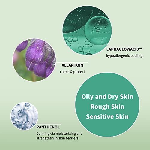 I'VEL EX.PERCENT LAPHAGLOWACID 5% Ampoule For Face, PHA, LHA, Patented ingredients gently remove dead skin cells, improve rough skin texture, panthenol, 30ml