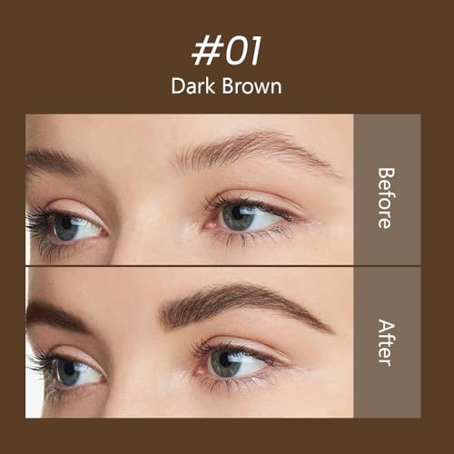 Amy's Diary 2pcs Brunette Brow Gel Set 01# Volumizing Waterproof Wax-Gel Hybrid