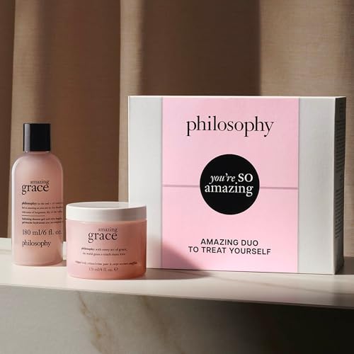 philosophy you're so amazing gift set - 2-pc. amazing grace hydrating shower gel (6oz) & whipped body cr?me (4oz) - moisturizing bath & body duo for women