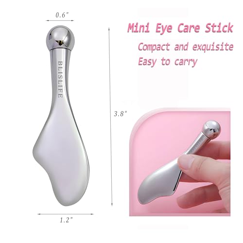 Mini Eye Roller Massager for Puffiness & Wrinkles | Zinc Alloy