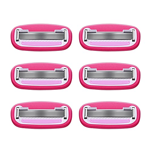 Women's 5-Blade Razor Refills for Close Shave - 6 Cartridges