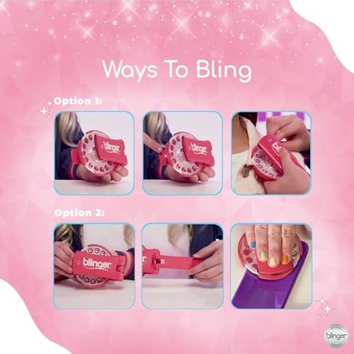 Blinger Diamond Starter Set Diamond Pink | Gem Stamper Kit with 75 Rhinestones