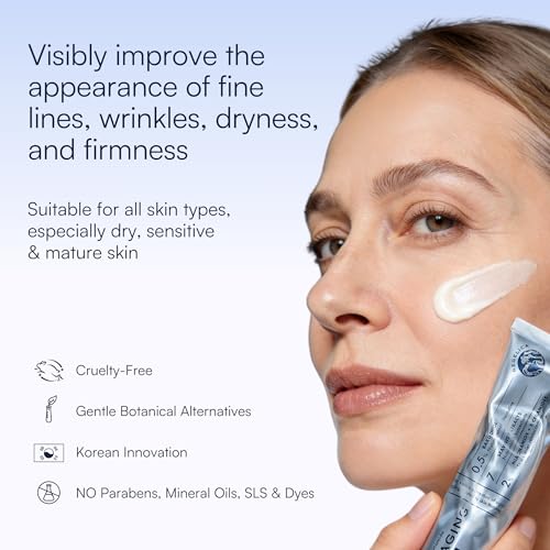 Anti-Aging Korean Face Cream with Bakuchiol & Niacinamide - Sensitive Skin Moisturizer