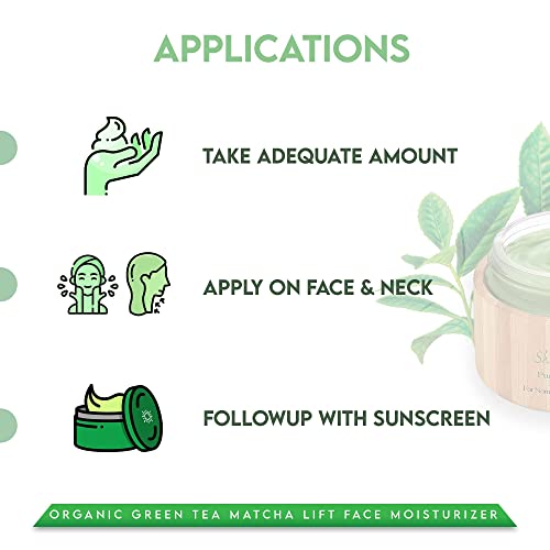 Shira Shir-Organic Green Tea Matcha Lift Face Moisturizer For Hydrating Nourished Rejuvenate Skin And Increasing Cell Turnover.(15ml)