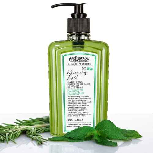 C.O. Bigelow Rosemary Mint Apothecary Duo Hand Care Gift Set, Hand Wash & Body Lotion, Liquid Soap & Moisturizing Lotion, Set of 2, 10 Fl Oz