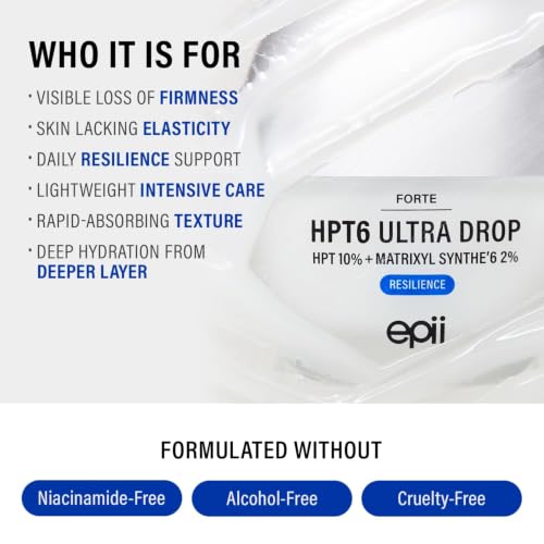 Anti-Aging Peptide Serum with HPT Complex & Matrixyl Synthe'6 - Firming & Skin Tightening for Face, 30mL