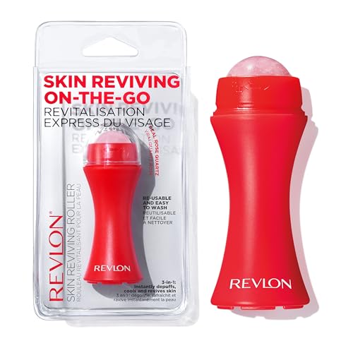 Revlon Skin Reviving Face Roller with Rose Quartz - Depuffs & Cools Skin