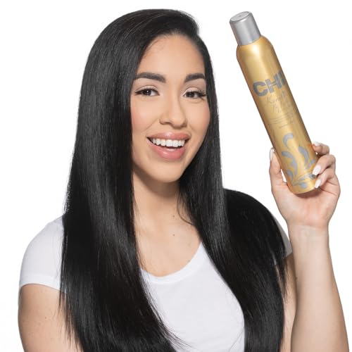 CHI Keratin Flex Finish Hair Spray, Lightweight Spray For Long-Lasting, Smooth Styling, Eliminates Frizz & Flyaways & Seals Out Humidity, 10 Oz