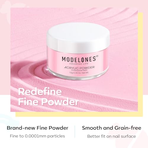 Modelones Macaron Acrylic Powder Set A3-Pearly Mint Frost - 6 Colors, 10g each