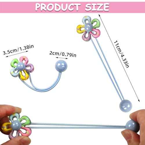 10 Pack Hair Balls for Girls Hair,Hair Ties for Girls Toddler Kids Ponytail Holders Hair knockers Cute Hair Accessories (pink yellow blue purple green)