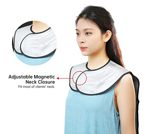 Hair Cutting Collar with Guides - Waterproof Salon Cape