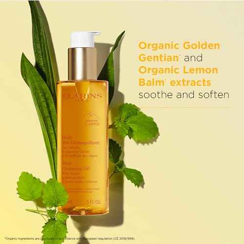 CLARINS Total Cleansing Oil | Removes Long-Wearing, Heavy and Waterproof Makeup and Pollutants | Preserves Skin's Microbiota | Easy Rinse | Safe For Use On Face, Eyes and Lips | Dermatologist Tested