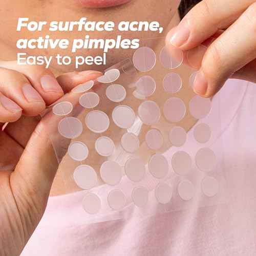 HANHOO Blemish and Custom Patch Duo, 74 Total Hydrocolloid Patches, Minimizes Surface Pimples, Covers Blemish Clusters, Invisible Acne Care, Cruelty-Free