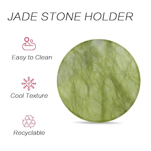 200 Pcs Eyelash Extension Glue Pads & Jade Stone Holder