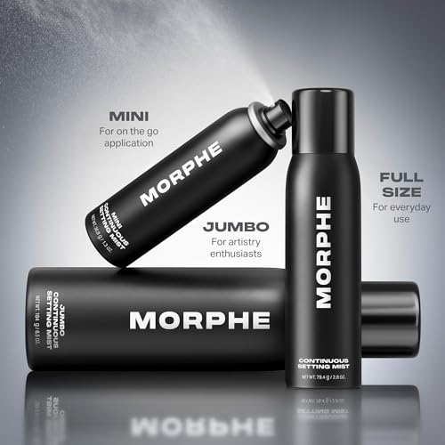 Morphe Continuous Setting Mist 2.8 Fl Oz - Micro-Fine Makeup Setting Spray