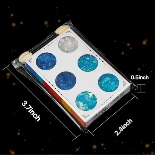 Team Colors Body Glitter Set - 6 Vibrant Shades
