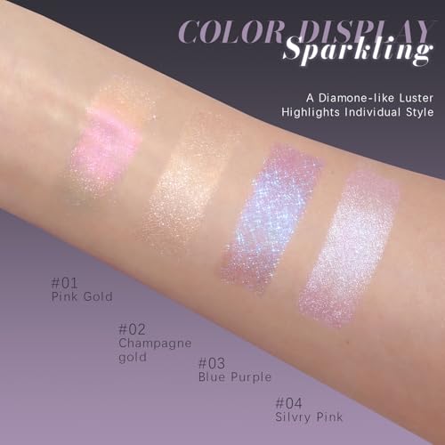 Noerrors Duochrome Shimmer Eyeshadow Quad Palette - Holographic