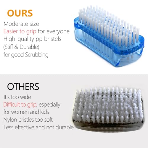 Two-Sided Nail Brush Set for Deep Cleaning - 4 Pack