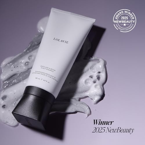LolaVie Exfoliating & Detox Scalp Shampoo 6oz - Clarifying & Hair Volume Boost