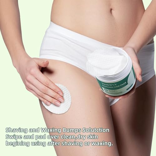 Ingrown Hair Treatment Pads with AHA BHA for Bikini, Face, Underarms - 50 Pads