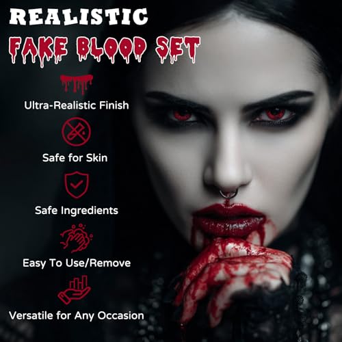 BOBISUKA Fake Blood Spray Set - Dark & Fresh SFX Makeup