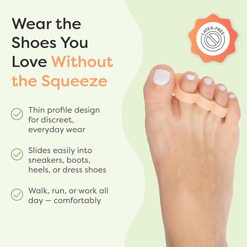 ZenToes Hammer Toe Corrector | Gel Toe Spacers, 4 Pack