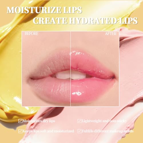O'CHEAL Color-changing Lip Balm Waterproof Long Lasting Lip Makeup Gloss Lip Balm Long Lasting Moisturizing Lipstick (Pack of 2