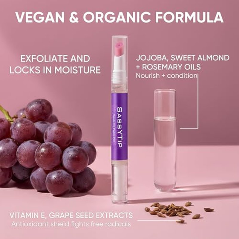 2-in-1 Cuticle Oil Pusher Pen with Nourishing Jojoba & Almond Oils