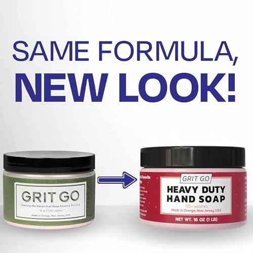 Industrial Hand Soap ? Heavy-Duty Gritty Hand Cleaner for Mechanics, Construction Workers & More ? Removes Grease, Oil, Rust & Paint ? Moisturizing & Exfoliating Hand Paste (1 lb)