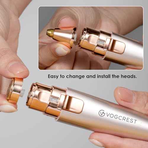 Replacement Heads for Eyebrow Facial Trimmer: Original Heads Replacement Set for 2 in1 Facial Eyebrow Trimmer - Suitable for Model VG-102, VG-1023,VG-1024