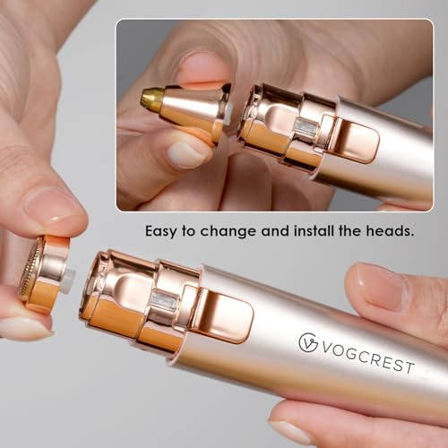 Replacement Heads for Facial Eyebrow Trimmer - Compatible with VG-102 VG-1023 VG-1024