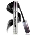 Feather Lash Iron Wand Mascara, Dual-Wing Brush Metal Mascara 2-in-1 Primer, Topcoat, 3D Curling Natural Length & Volume Mascara No Clumps Long Lasting Smudge-Proof