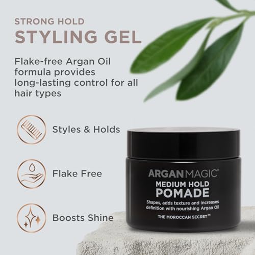 Argan Magic Medium Hold Pomade with Argan Oil 8oz