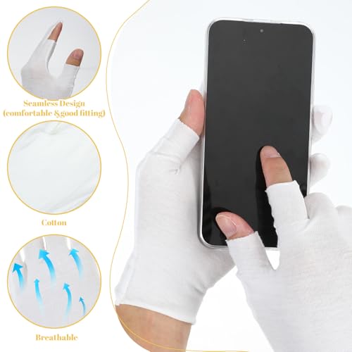 Cotton Moisturizing Gloves for Dry Hands - 8 Pairs