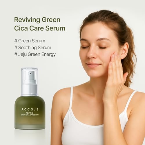 ACCOJE Reviving Cica Soothing Hydrating Gel-Serum ? Korean Skincare with Jeju Island Plant Extract Complex for Calm, Radiant and Healthy-Looking Skin (1.69 fl. oz)