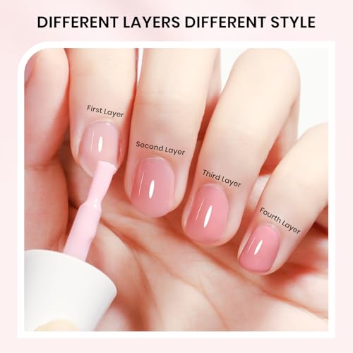 SUPWEE Nude Nail Strengthener Polish - Repair & Growth, 0.54oz