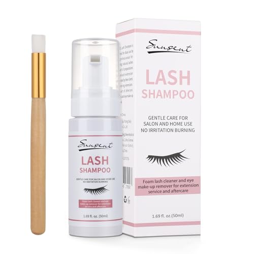 SUNSENT Lash Extension Shampoo Kit - Oil Free Cleanser